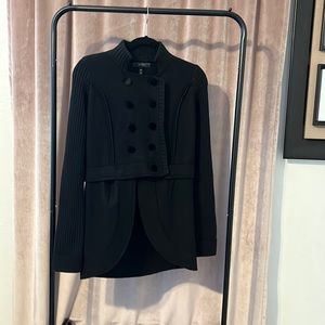 Jessica Simpson black coat, 85% Boiled Wool 15% polyester, extra small